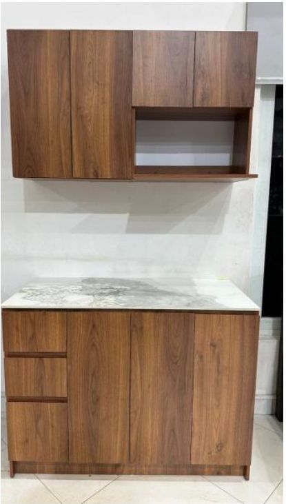 Cocina madera & blanco